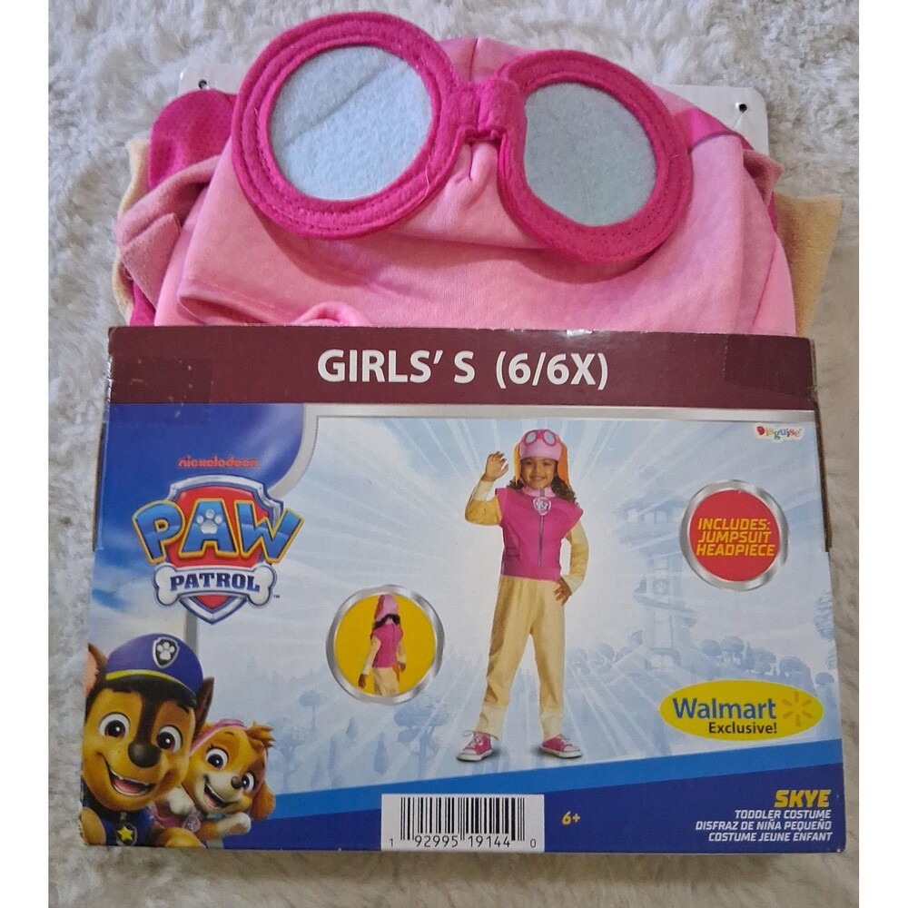 Nickelodeon Paw Patrol Skye Toddler Costume Girls S (6/6X)